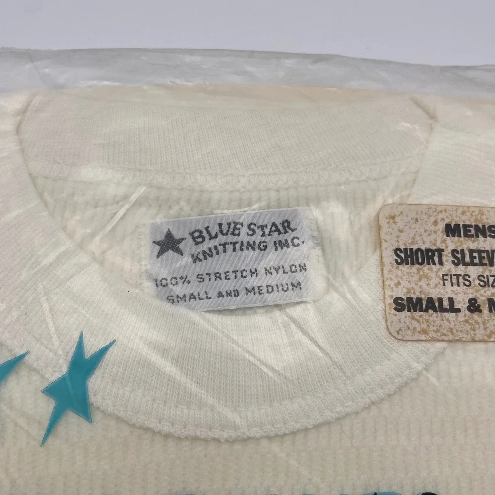 NOS Blue Star Knitting Mens 100% Stretch Nylon‎ Thermal Long Johns Underwear